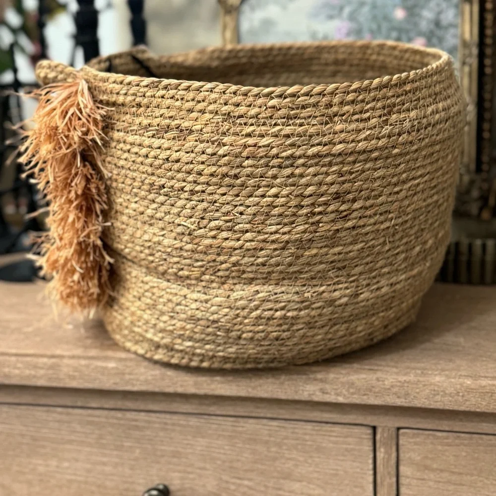 Handmade woven seagrass